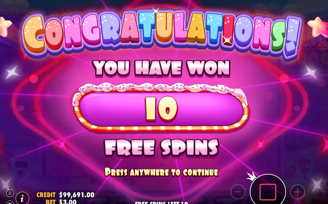 Free Spins round with multiplier spots in play