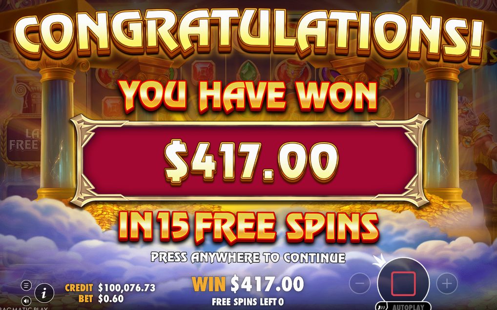 Free Spins round on the special reels