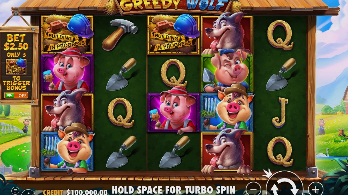 Free Spins round after a retrigger with extra spins added